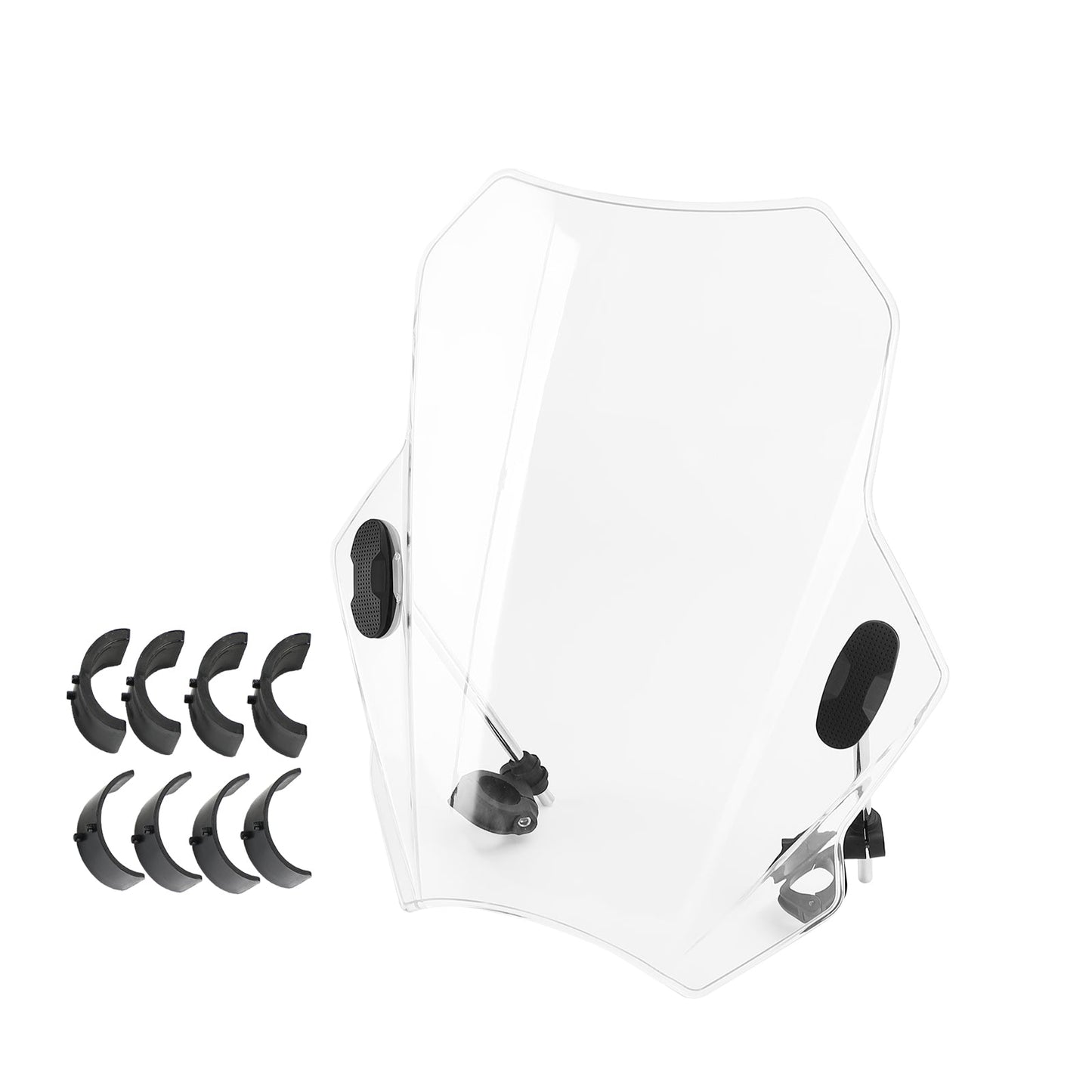Pare-brise universel réglable pour moto, guidon de 22 mm, 25 mm et 28 mm
