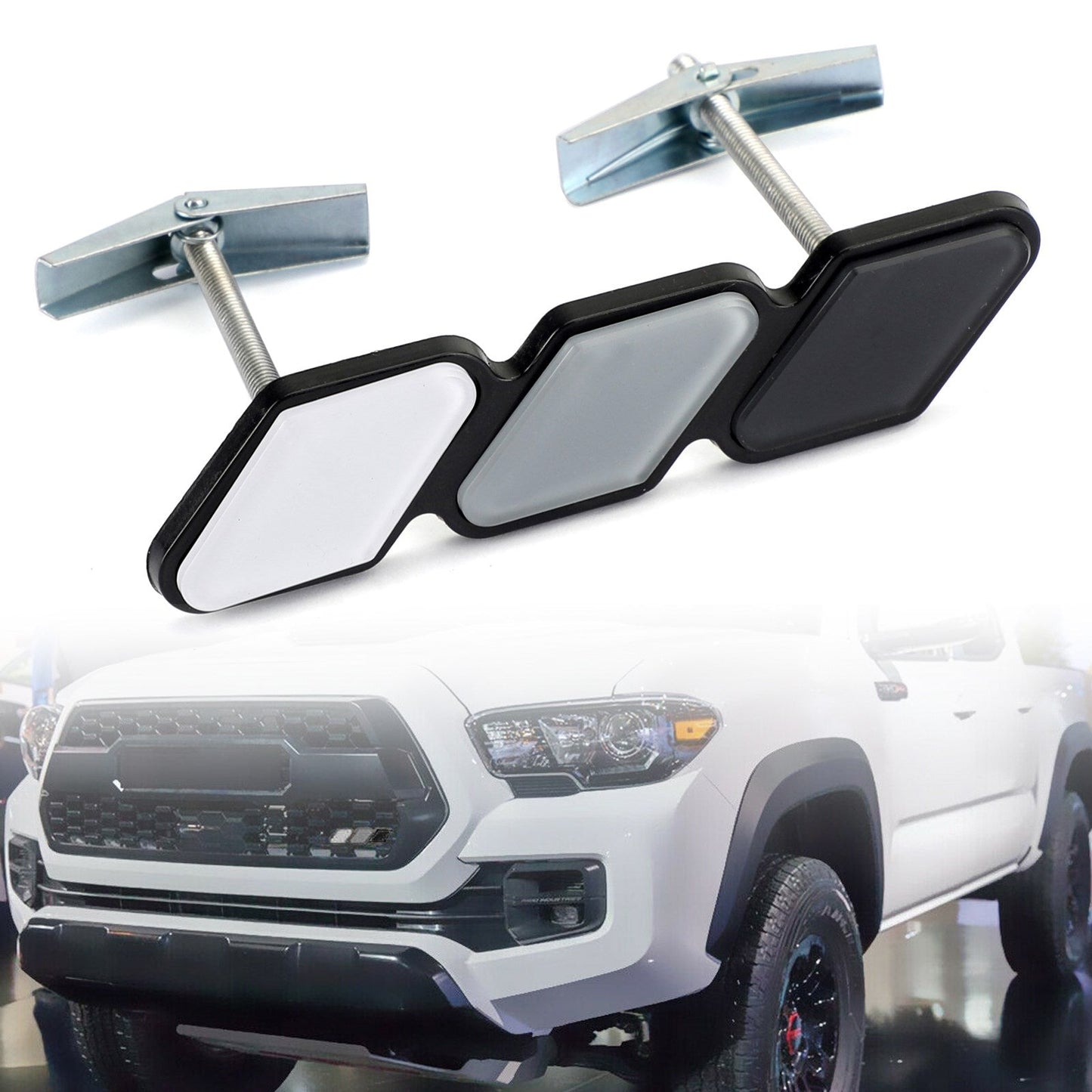 Emblème de calandre tricolore 3 pour Toyota Tacoma 4Runner Tundra Rav4 Highlander