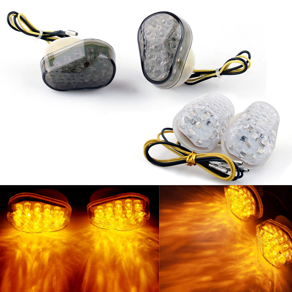 Kawasaki 98-13 ZX6R 04-13 ZX10R ZX 7R 9R 12R ZZR600 LED Turn Signals Assosary