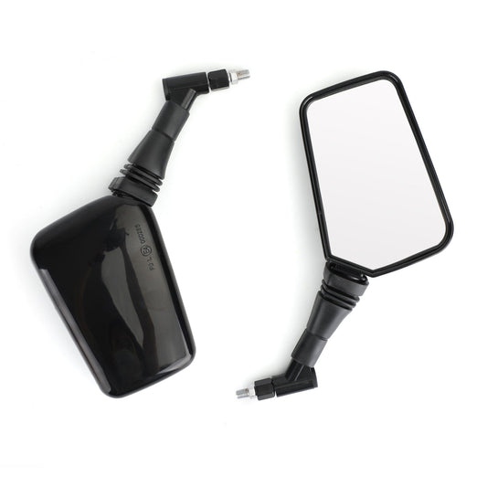 PAIR MIRRORS NEW Black Left Right Mirror 8MM 10MM For Motorcycle Motorbike