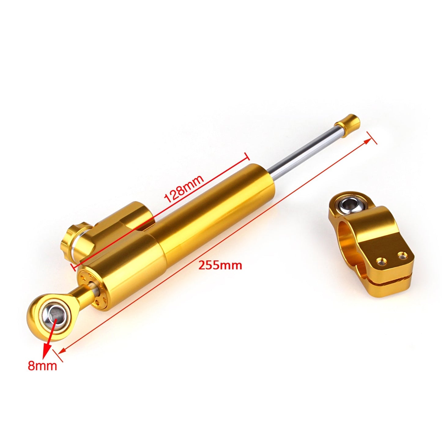 Amortisseur de direction réglable CNC universel pour moto