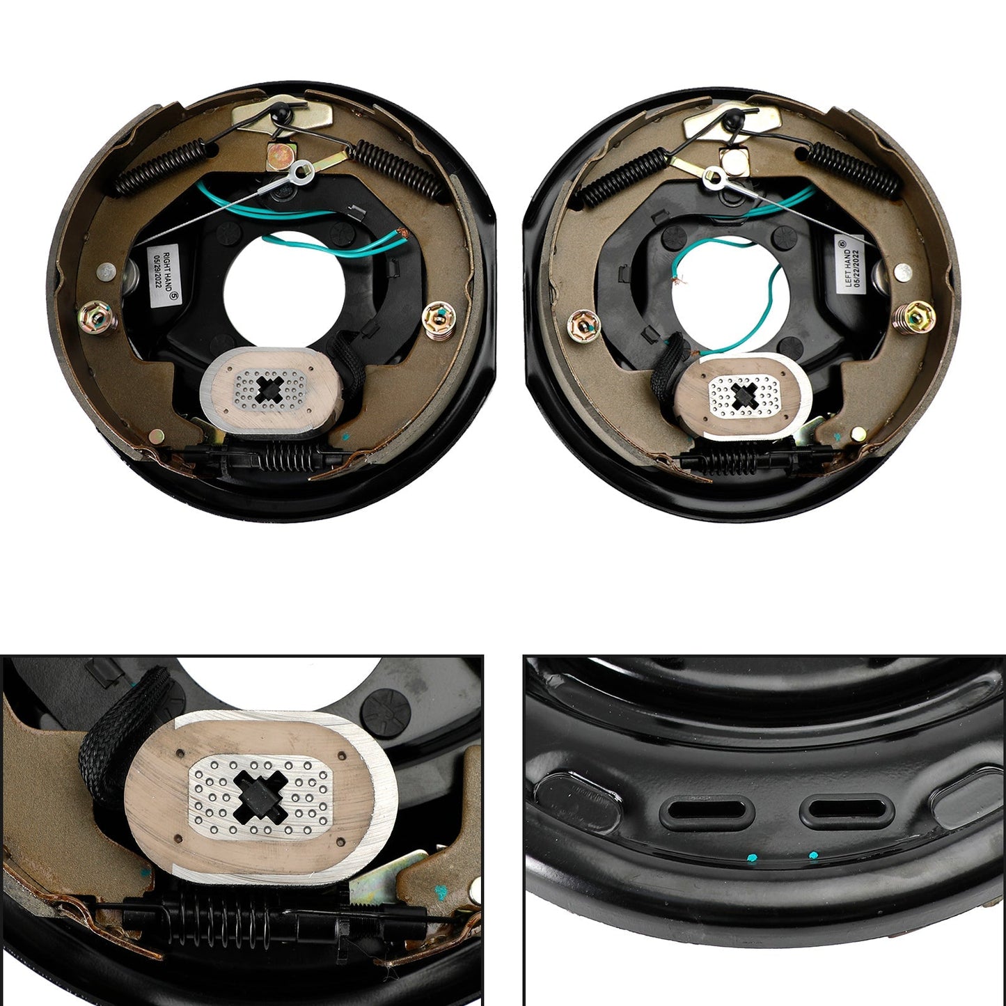 Electric Trailer Brake Kit-Self Adjusting-10"-Left/Right Hand Assemblies-3500lbs