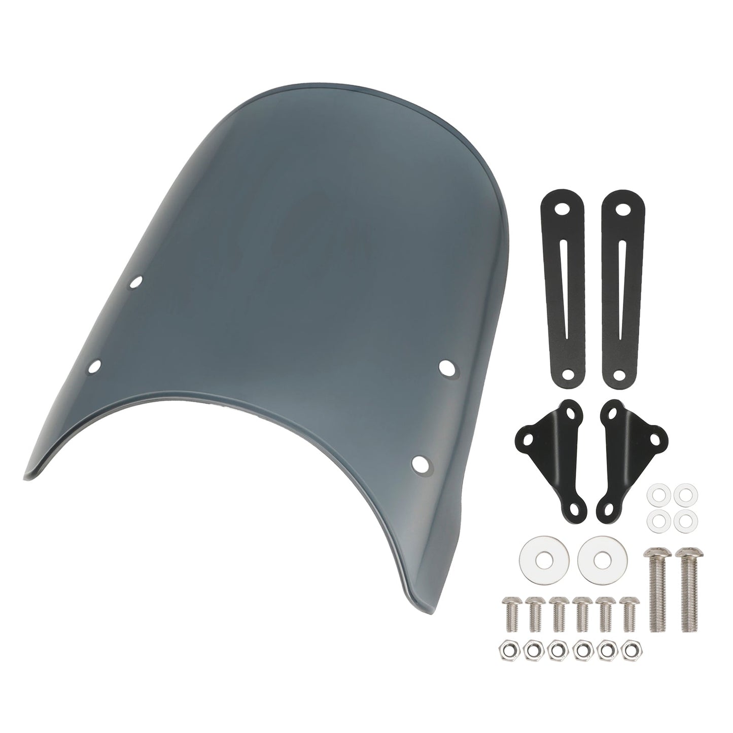 Pare-brise gris Bobber pour Moto Guzzi V7 Classic 16-23 et V9 18-23