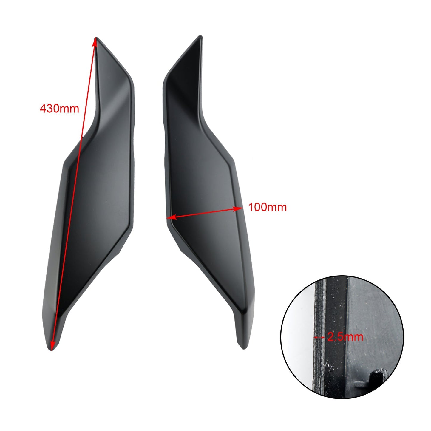 2018-2020 Yamaha Tracer 900 / GT Rear Tail Side Seat Fairing Panel Matte Black