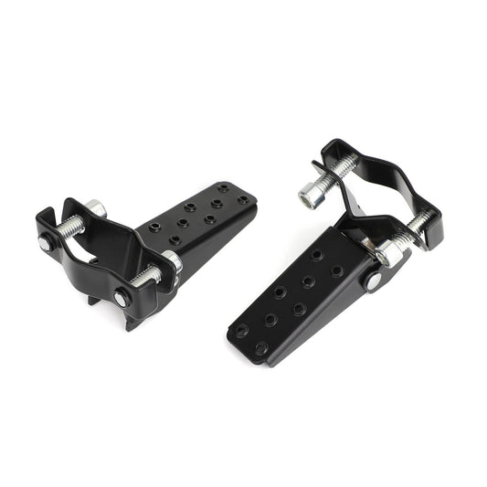 Repose-pieds arrière universel pour passager de moto, 25-28 mm, noir