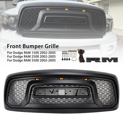 2002-2005 Dodge RAM 1500 Rebel Style Front Bumper Grill Grille
