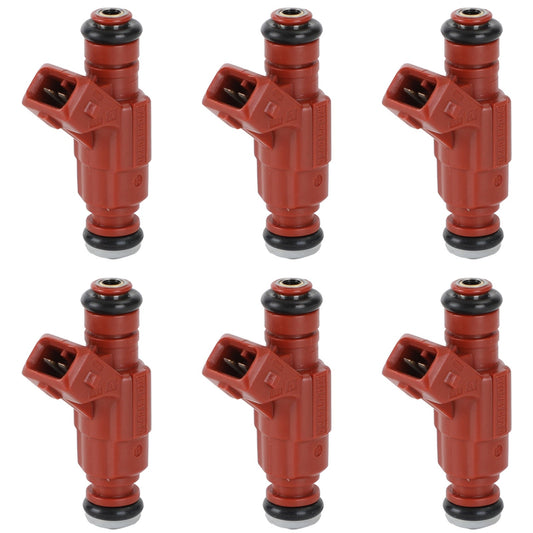 6PCS Fuel injectors 0280156028 1L2E-C5A 822-11139 Fit 2002-2003 Ford Explorer 4.0L 2002-2004 Mercury Mountaineer 4.0L