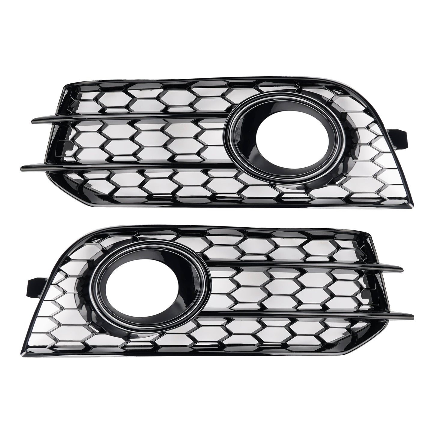 2010-2014 Audi A1 Black Front Bumper Honeycomb Fog Grille Cover