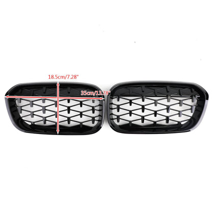 2015-2017 BMW 1 Series F20/F21 116d/118d/120d/118i/125i Front Kidney Grill Meteor Black Grille