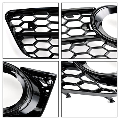 Audi 2007-2011 A5 Standart Style 1522024 Pair Honeycomb Front Fog Lamp Cover Grill