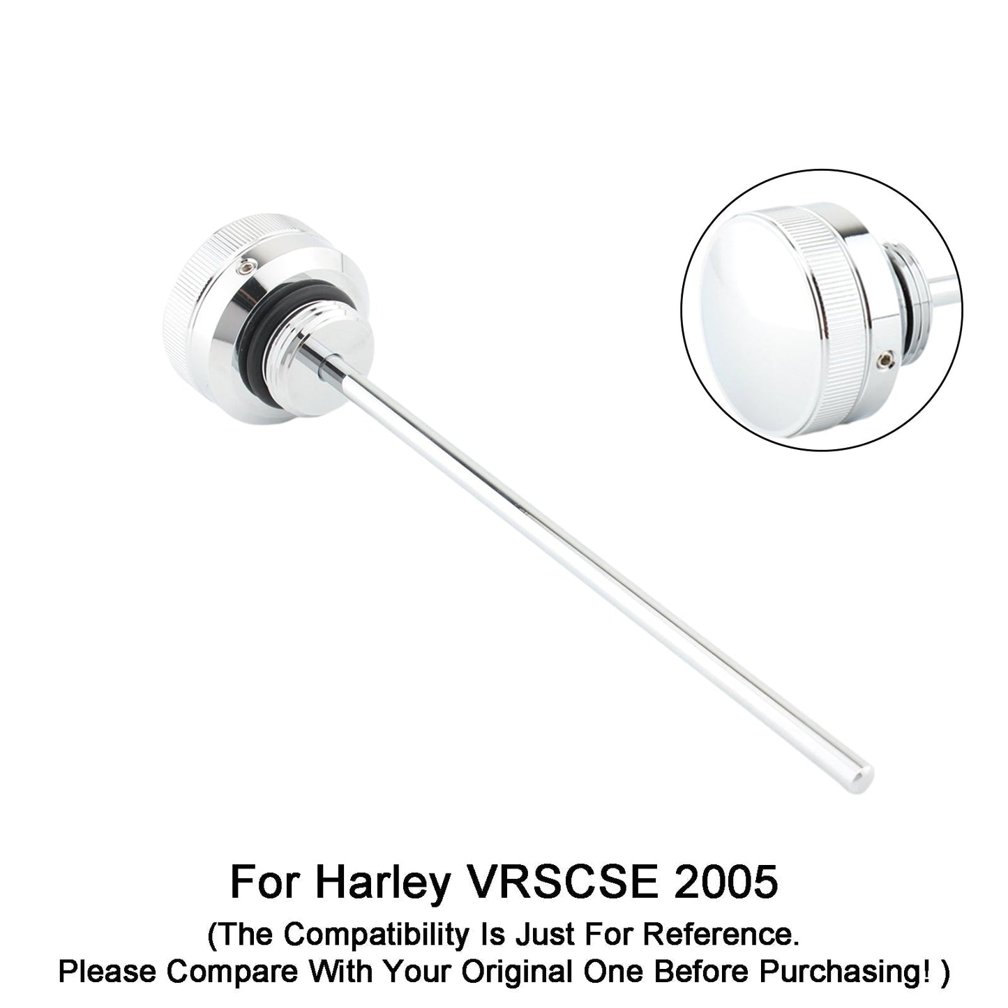 Bouchon de réservoir de jauge d'huile pour Harley VRsca Vrscb Vrscd Vrscse Vrscaw