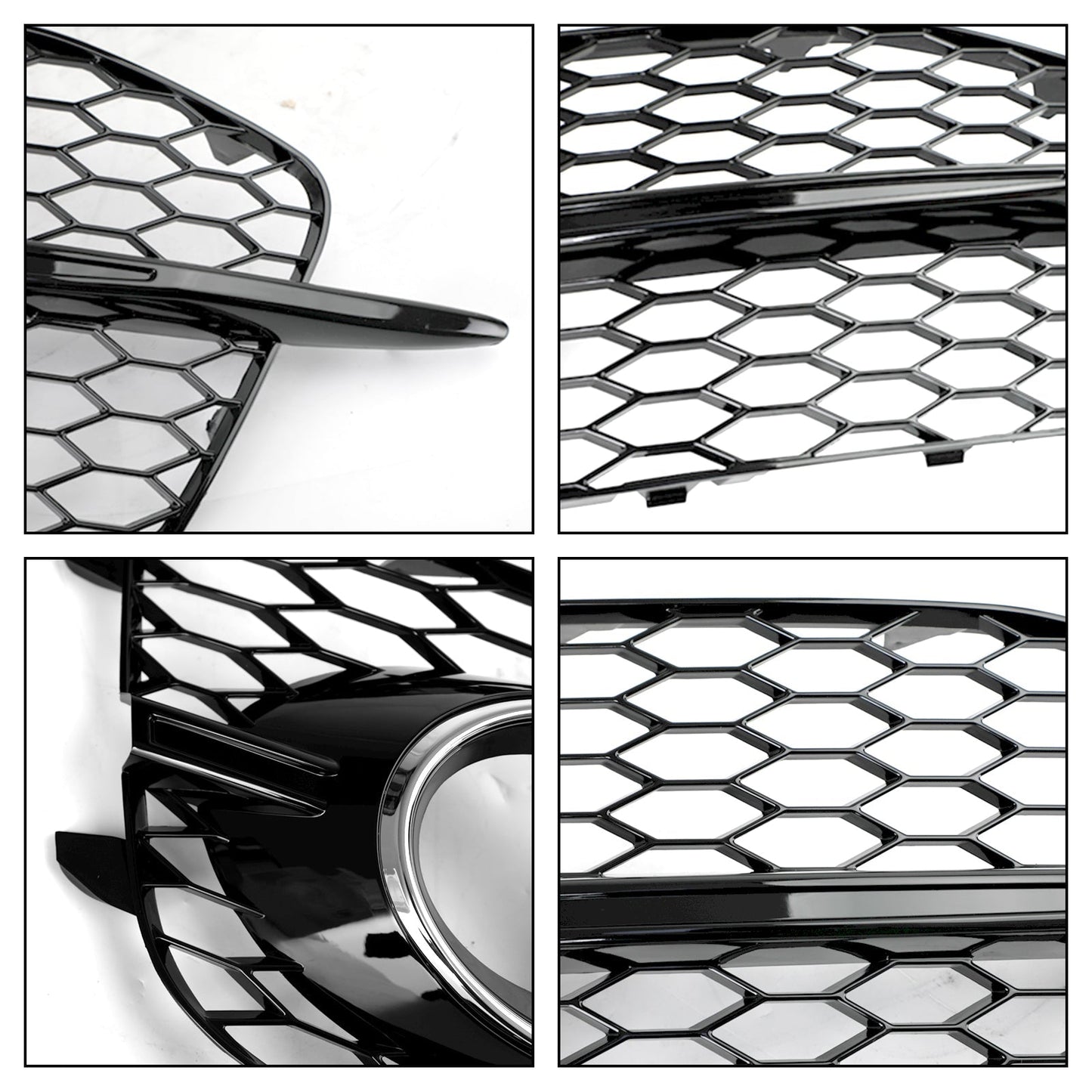 Audi 2012-2014 Q3 S-Line 8U0807682DSP9 2PCS Bumper Fog Light Grill Grille