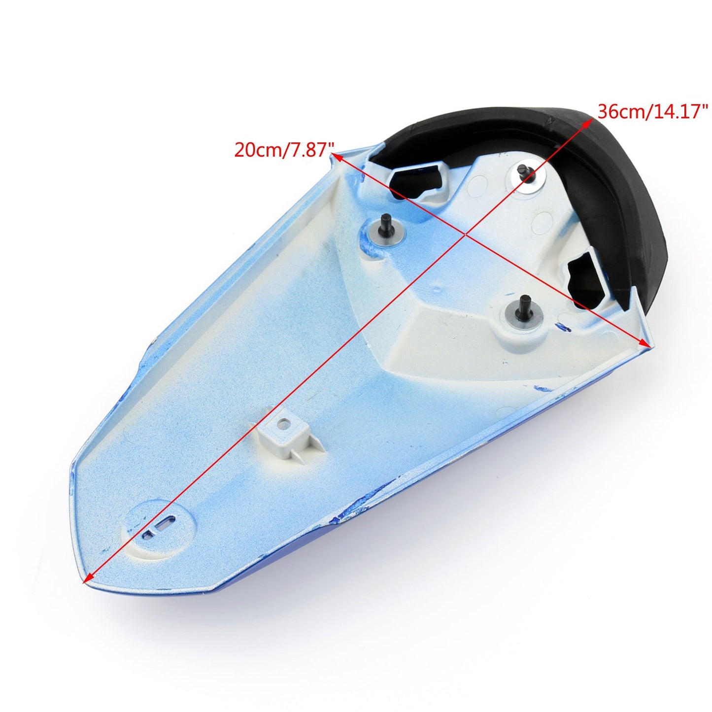 Housse de selle arrière passager bleue pour Yamaha YZF-R1 R1 15-20
