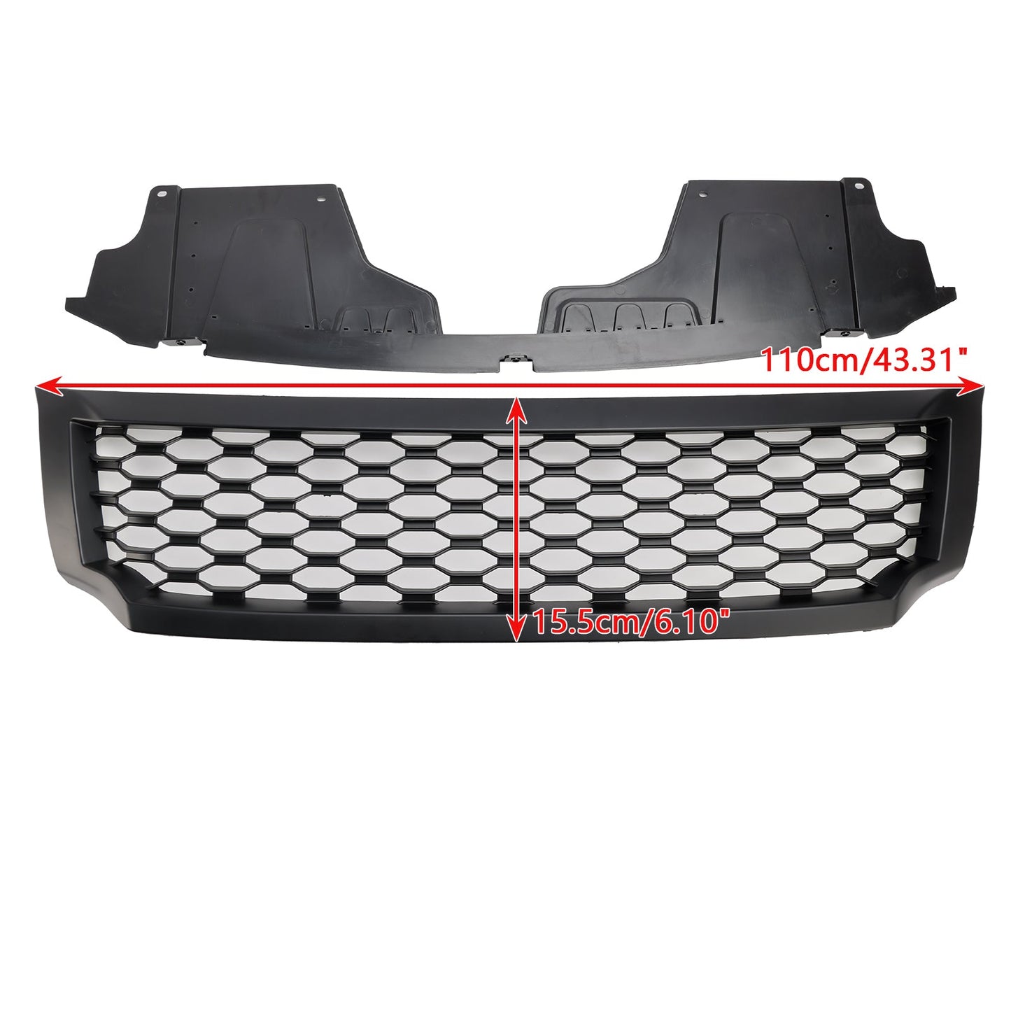 2015-2020 Nissan Navara NP300 D23 Front Bumper Grill Matt Black Grille