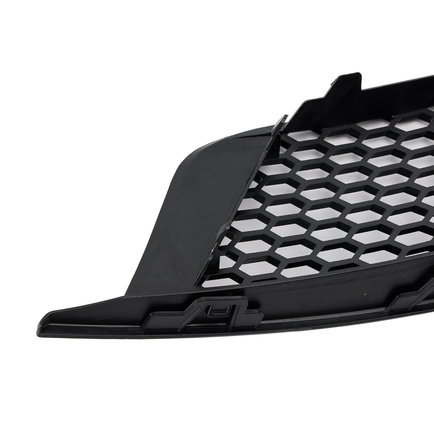 Gloss Black Front Fog Light Grill Covers Fit Audi A3 8V Sedan 2013-2016
