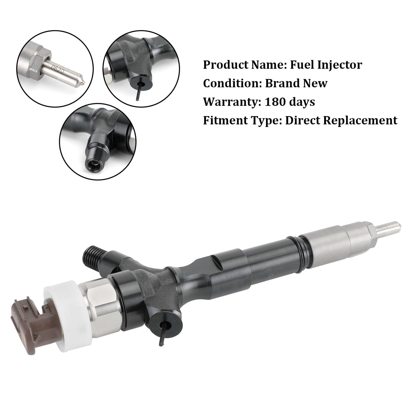2006+ Toyota Hilux 1KD-FTV 2KD-FTV 1PCS Fuel Injector 23670-30140