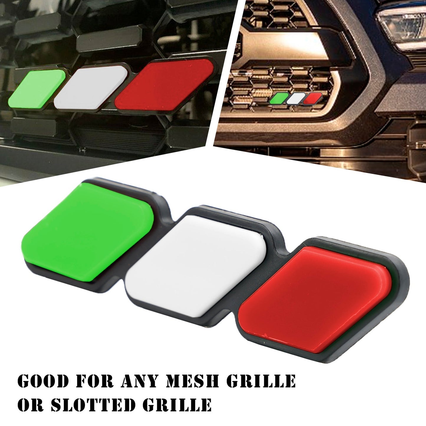 Emblème de calandre tricolore pour Toyota Tacoma TRD Tundra RAV4, accessoires de voiture