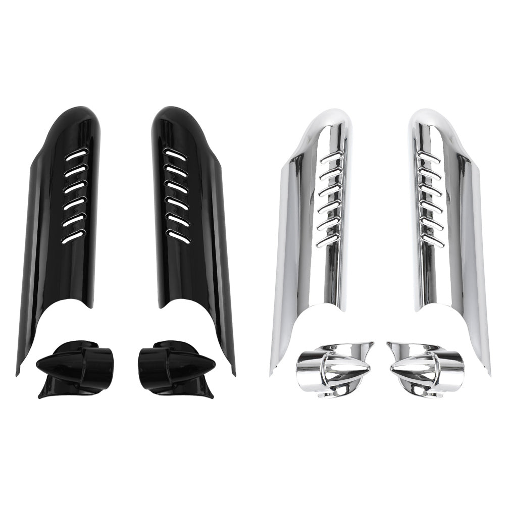 Fork Lower Leg Deflectors Shield Cover For Touring Electra Glide FLHT 2000-2013