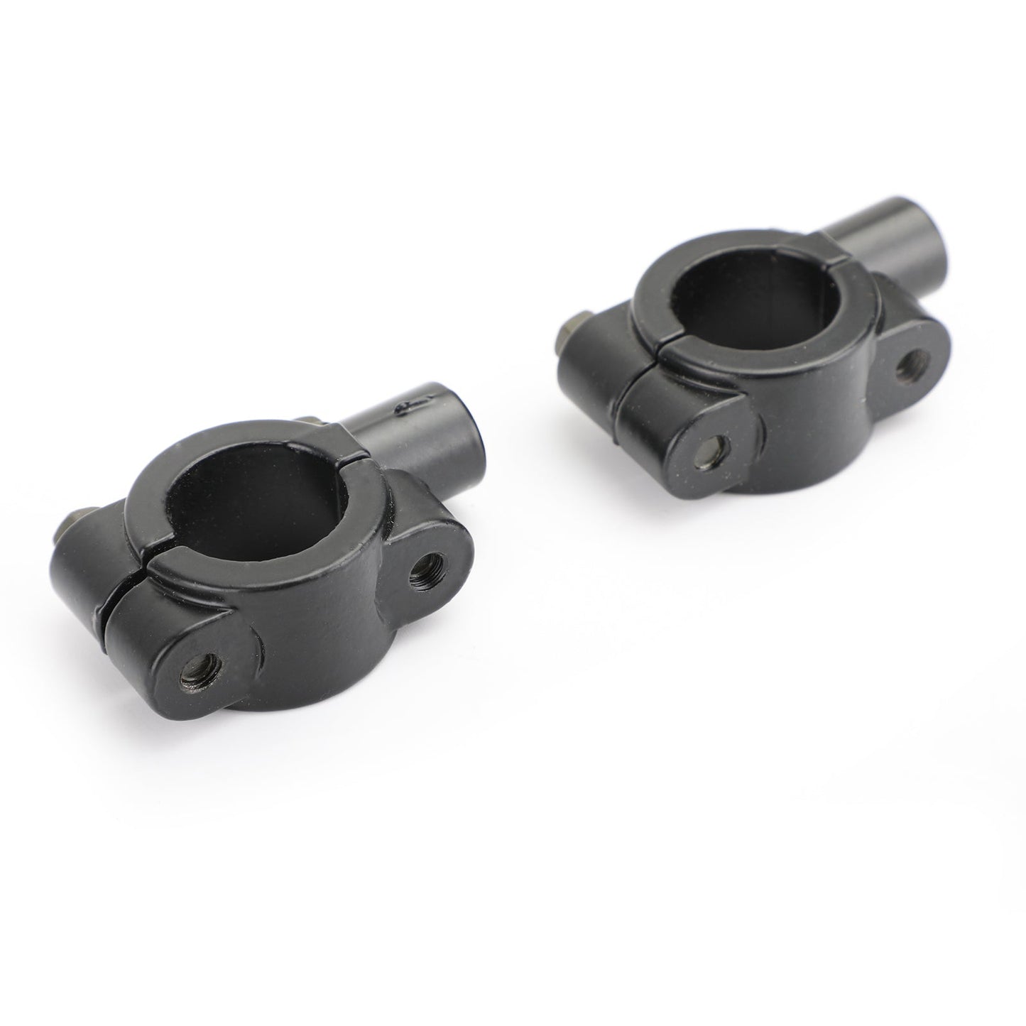 Adaptateur de rétroviseur de guidon de moto 7/8" avec support de fixation à pince 8 mm CW en aluminium