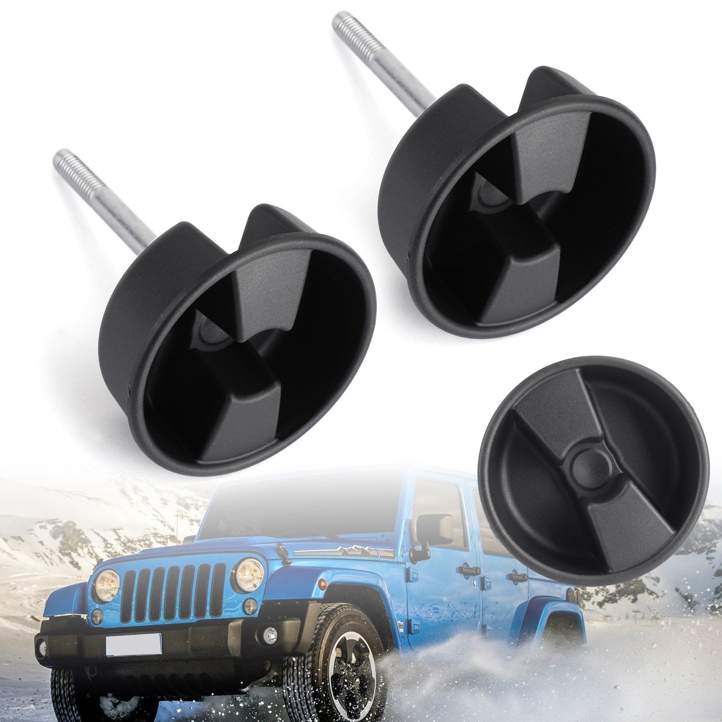 2007-2017 Jeep Wrangler 2pcs Hardtop Freedom Top Mounting Knob Screws