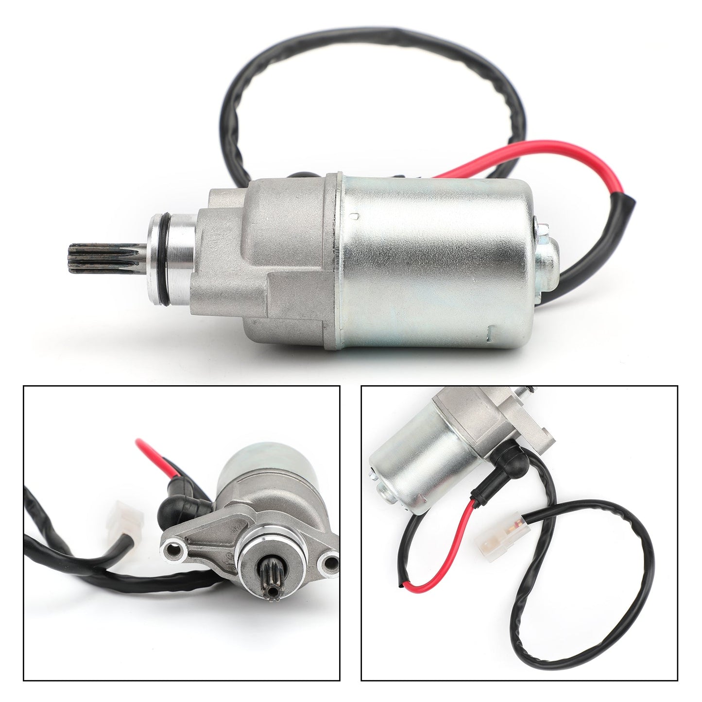 Démarreur Yamaha compatible avec Yamaha TTR90 TT-R90 2004-2007 TTR50E TT-R50 2005-2017, accessoire argenté