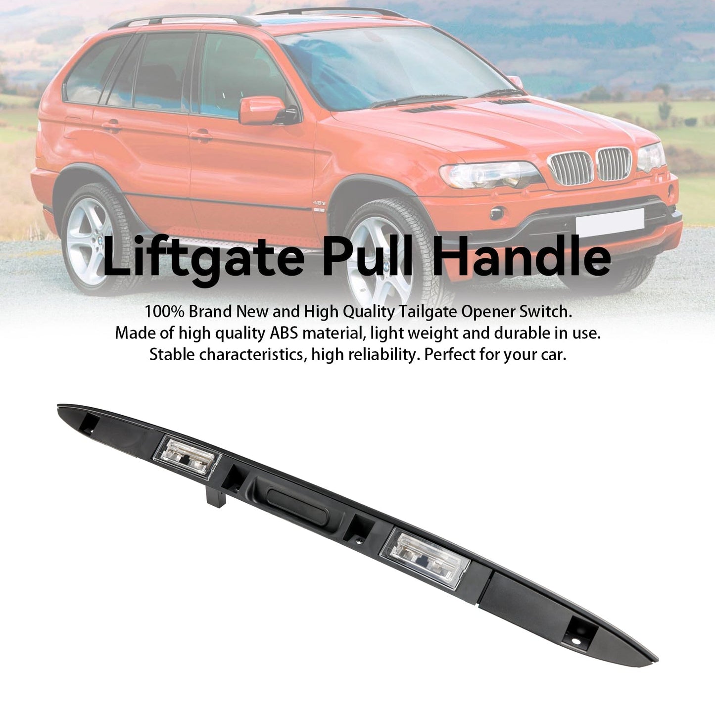 2001-2006 BMW X5 51137170676 51137061247 51138243767 E53 Trunk Lid Licence Plate Grip With Key Button