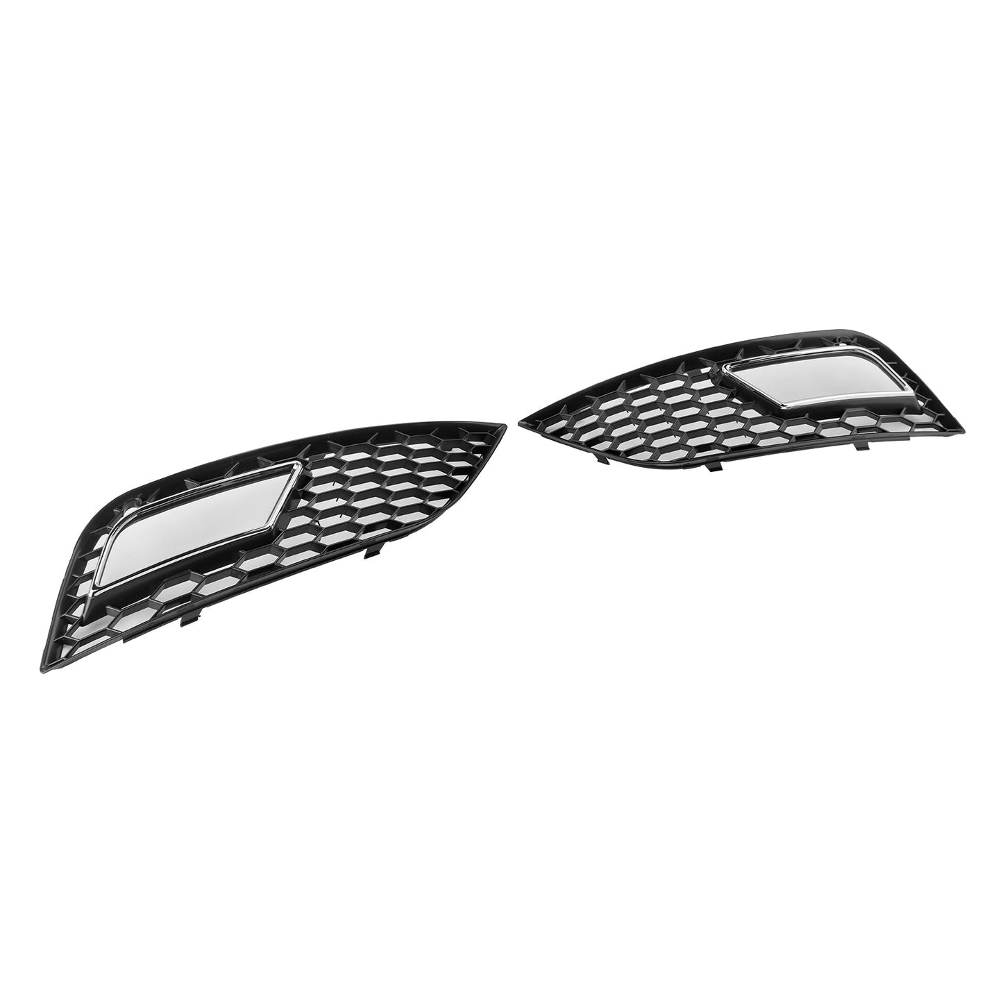 2013-2015 Honeycomb Style Fog Light Cover Fit Audi A4 B8.5 Standard Bumper