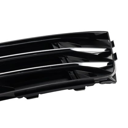 2016-2018 2PCS Front Fog Light Grille Lower Bumper Grill Fit AUDI A4 B9