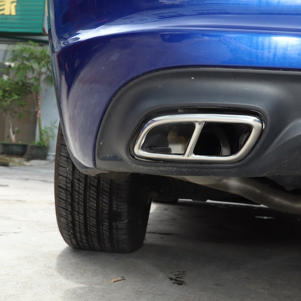 Charger 2015+ 2PCS Stainless Rear Exhaust Tail Muffler Decor Cover Trim