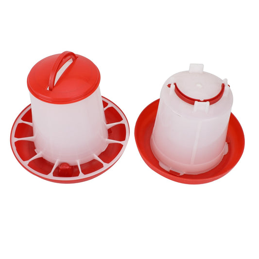Mangeoire de 1,5 kg et abreuvoir de 1,5 l pour poulets, volailles et poules. Accessoires pour nourriture et eau
