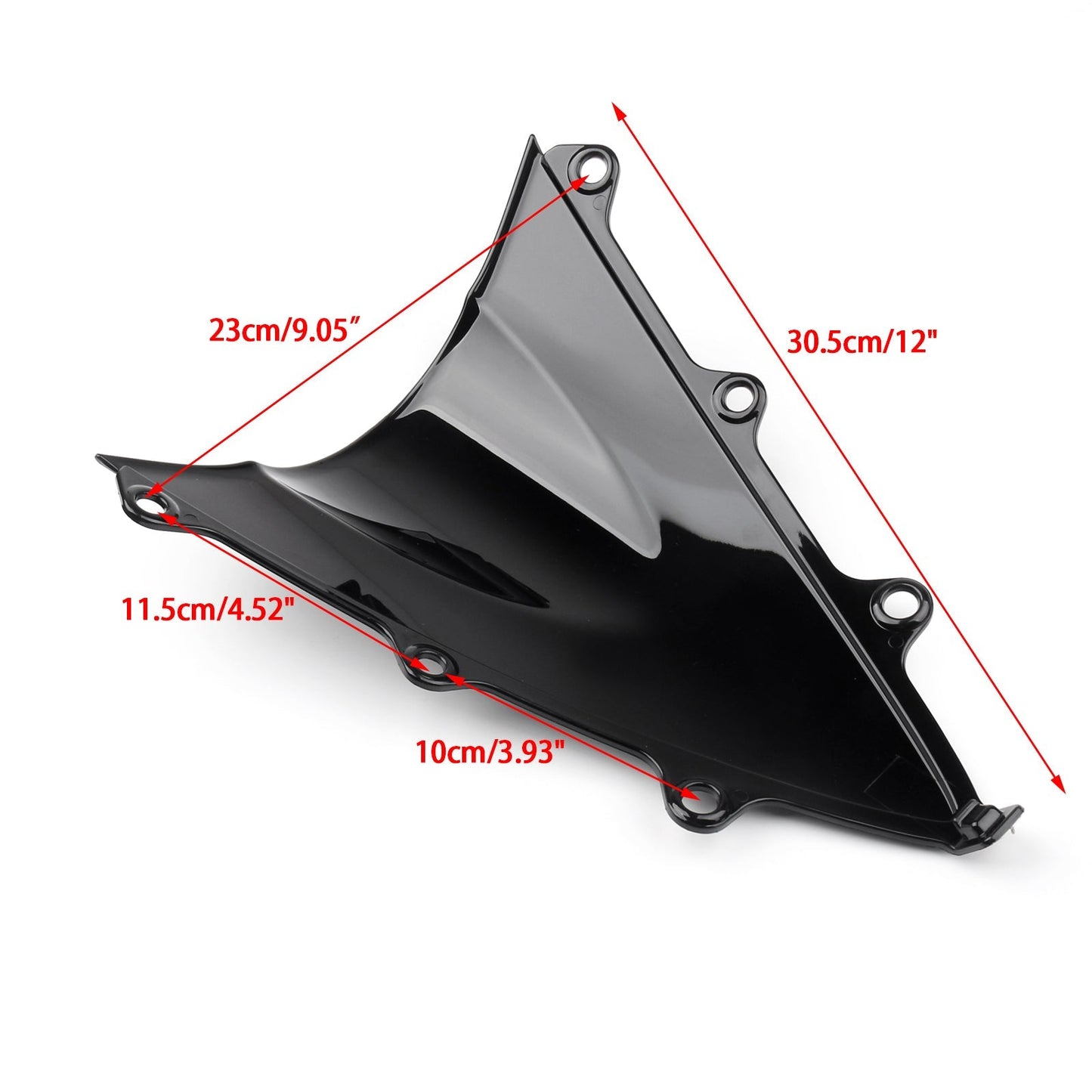 Pare-brise en plastique ABS pour Honda CBR300R 2014-2017, noir