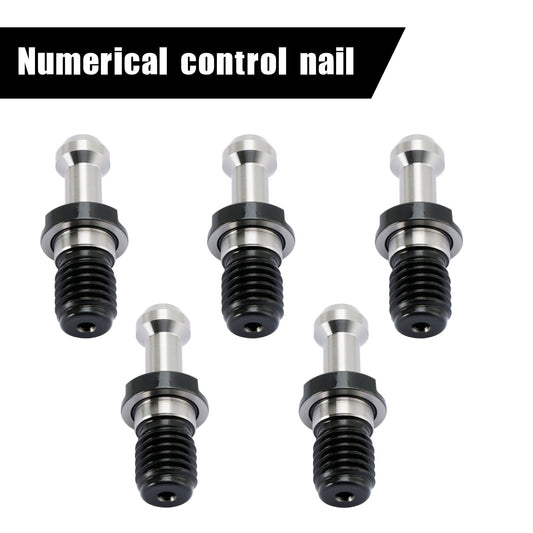 5Pcs CAT40 45�� 0.589" Degree Pull Stud Retention Knob Fits HAAS CAT CNC Silver