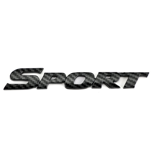 Autocollant 3D en métal avec logo sport pour coffre de voiture et hayon