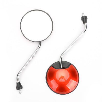 Universal Scooter Moped Mirrors 8mm For Vespa Piaggio Liberty 50-150cc