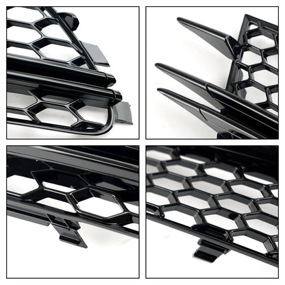 Audi 2012-2015 A6 C7 2PCS Front Fog Light Cover Bezel Bumper Grille