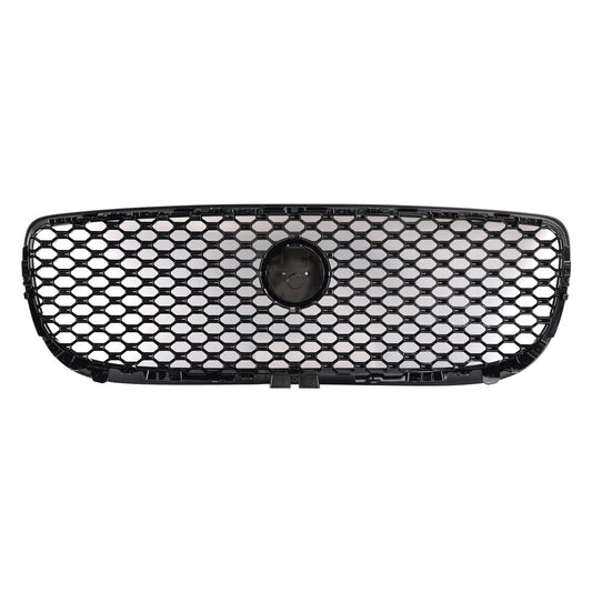 2015-2018 Jaguar XE Gloss Black Honeycomb Front Bumper Grille Grill