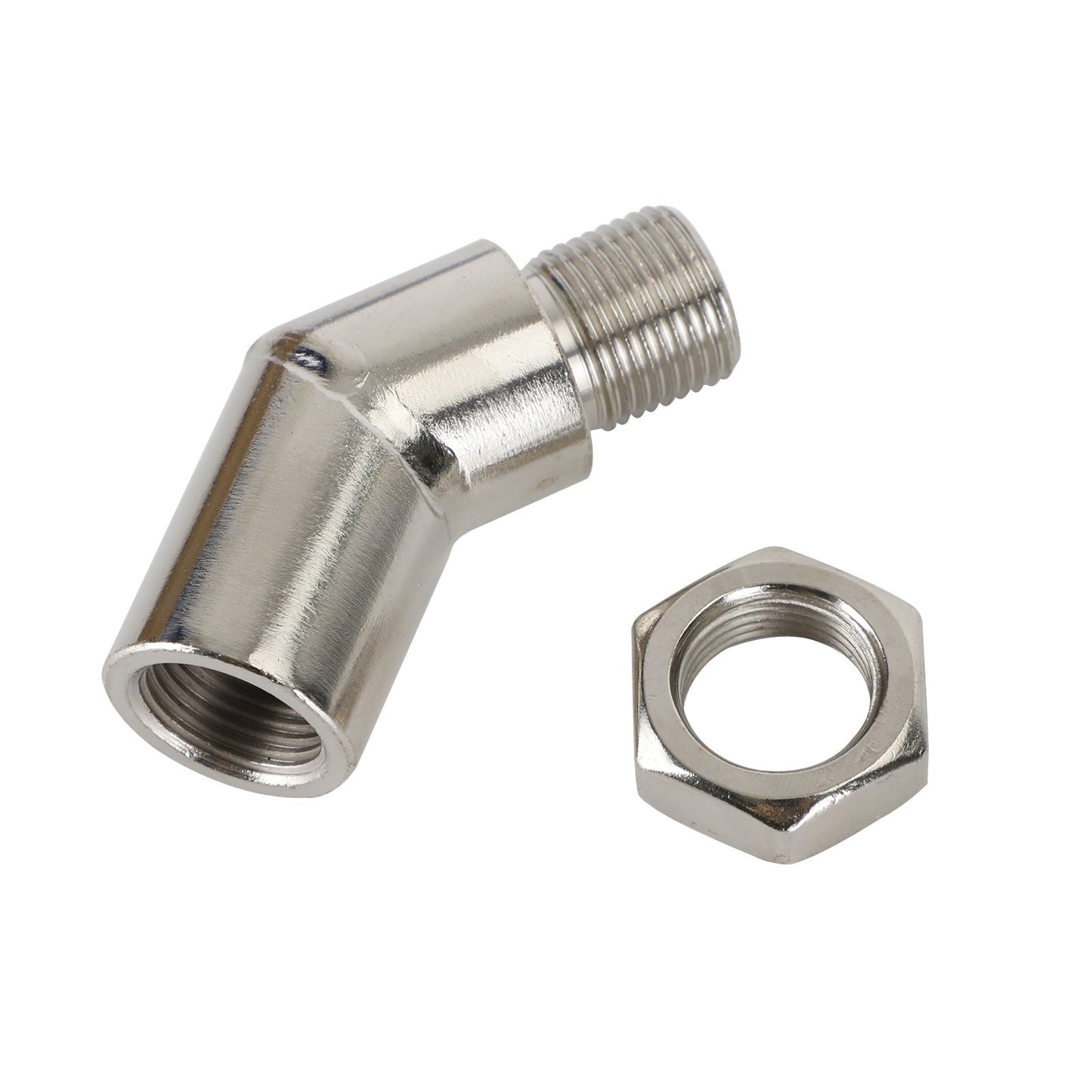 M18 X 1.5 135¡ã Catalytic Converter CEL Oxygen Sensor Extender Adapter Spacer