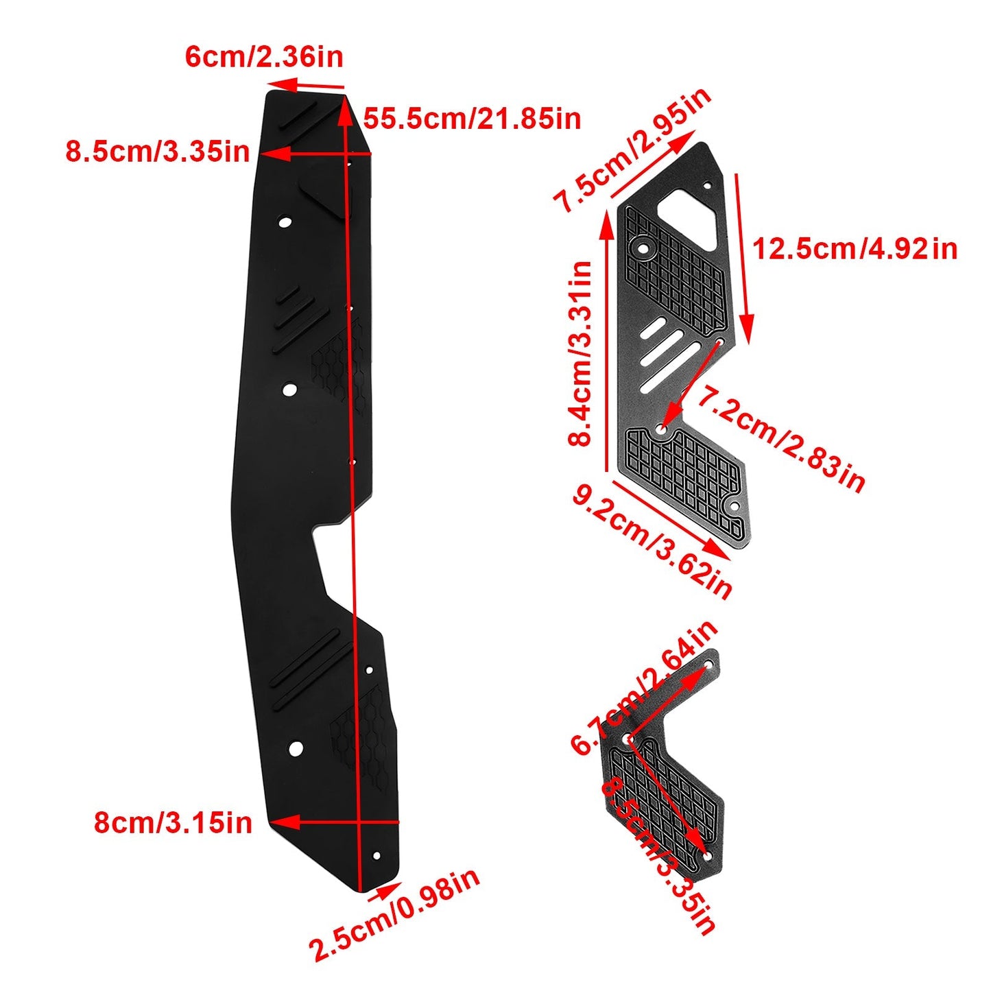 Reposapiés, estriberas, pedal, placa de protección, compatible con HONDA ADV160 2022-2023