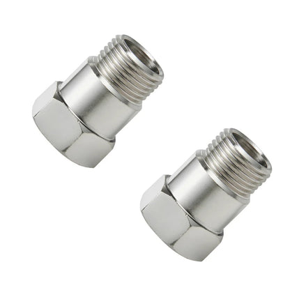 2PCS O2 Sensor Bung 32mm M18x1.5 O2 Oxygen Sensor Test Pipe Extension Extender Adapter Spacer