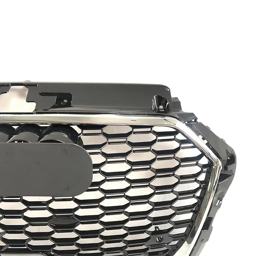 2017-2019 Audi A3 8VPA To RS3 Style High Quality Honeycomb Chrome Grille With ACC