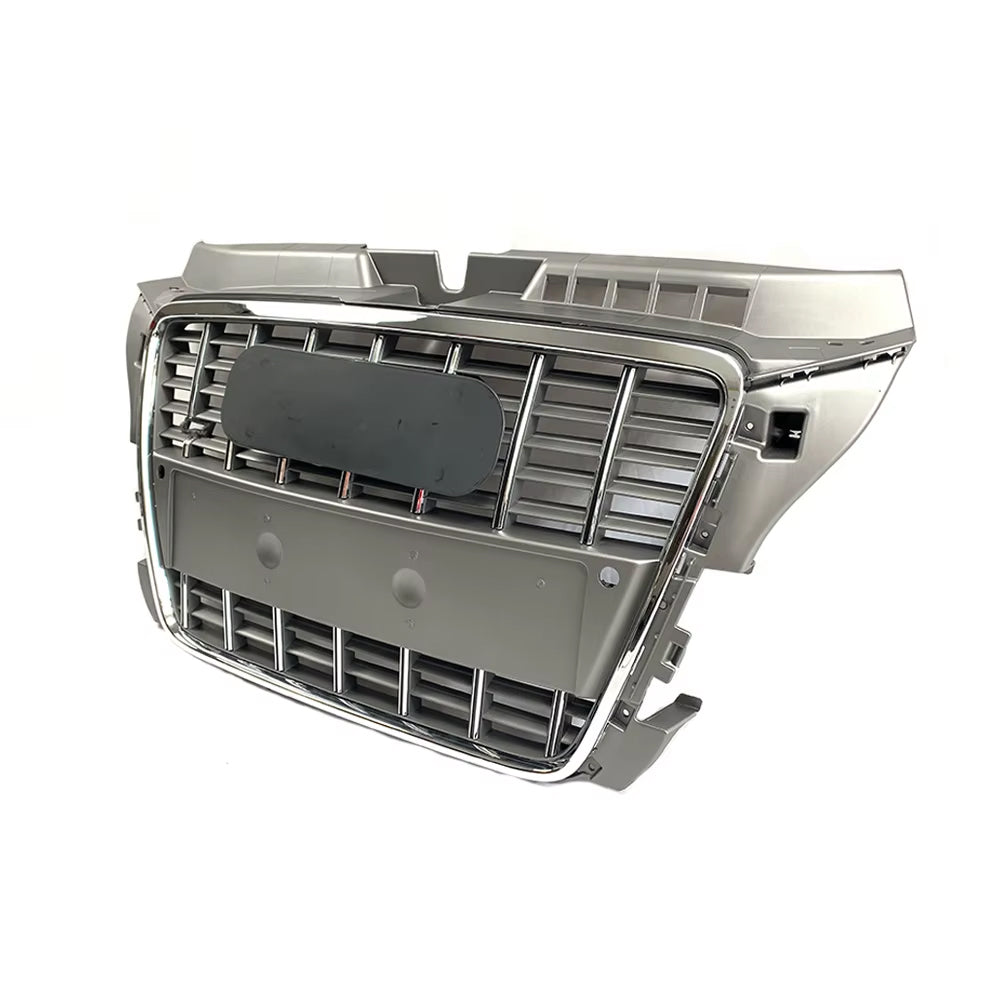 2008-2012 Audi A3/8P To S3/RS3 Style High Quality ABS Grille Chrome Trim Grill Silver And Black Front Bumper Grille
