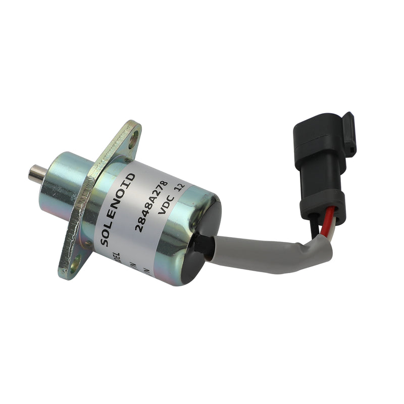 Solenoide de corte de combustible 2848A278 para minicargadoras Caterpillar 246, 216 y 226