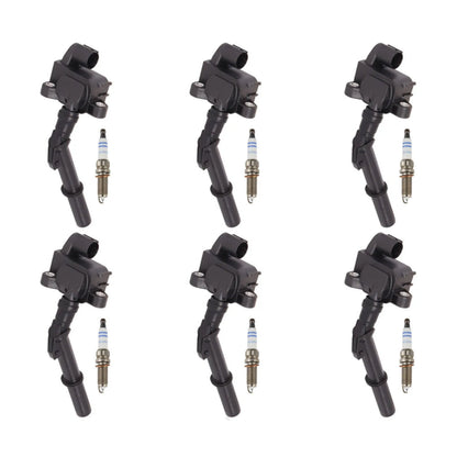 2012-2017 Mercedes-Benz E550 S550 V8 4.7L 6x Ignition Coil +Spark Plug UF741 A2769063700