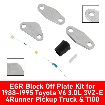 Toyota Pickup 1988-1995 V6 3.0L 3VZ-E Engines EGR Block Off Plate Kit