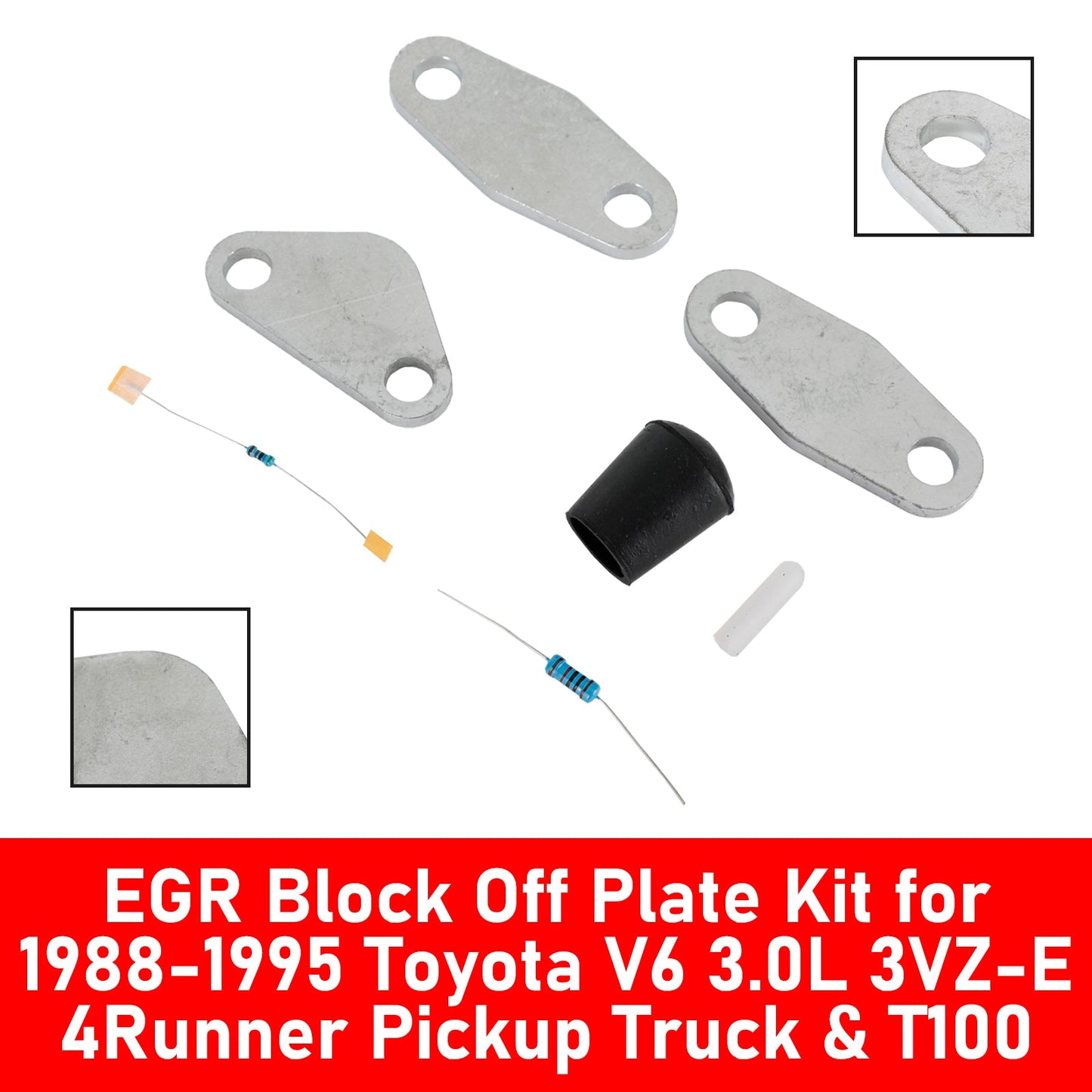 Toyota T100 1993-1994 V6 3.0L 3VZ-E Engines EGR Block Off Plate Kit