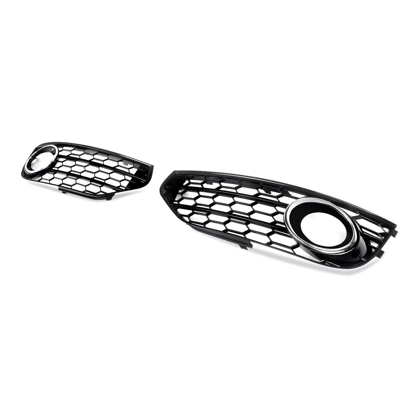 2010-2015 Audi A4 Allroad B8 Chrome Front Bumper Honeycomb Fog Grille Cover