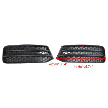 2015-2018 Audi A1 8X 2PCS Grille 8XA807681B 8XA807682B Front Bumper Fog Light Cover Grill