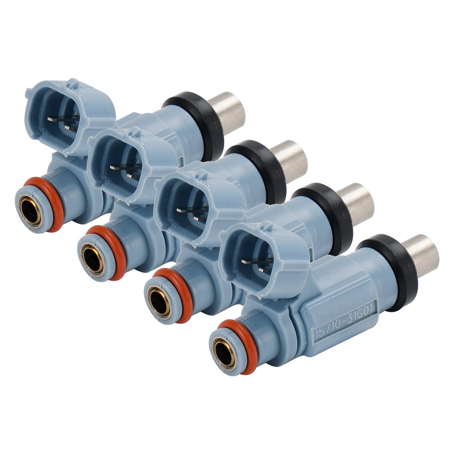 4 piezas Suzuki GSX650F 2008-2009, cuerpo del acelerador, manguera/junta, inyector de combustible de 12 orificios, 15710-17H00