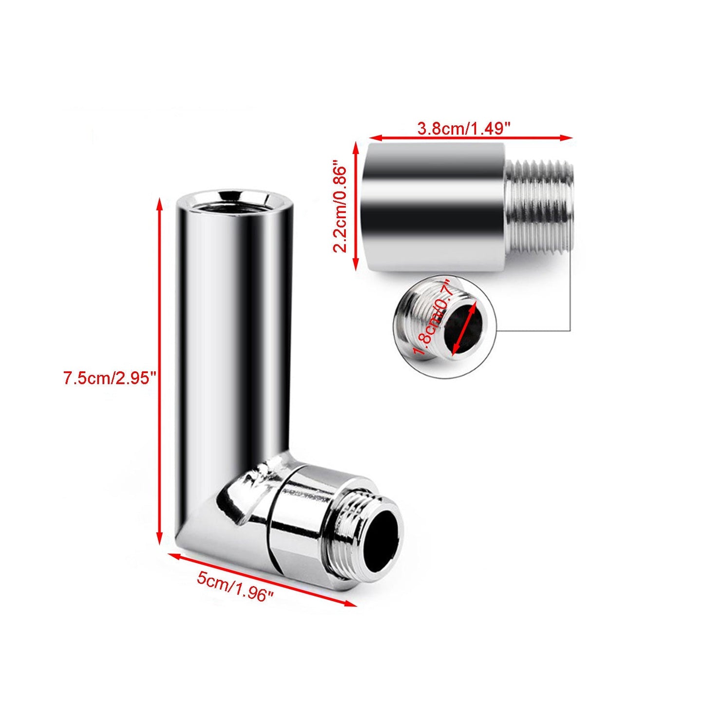M18*1.5 90 Degrees Oxygen Spacer Sensor Angled Extender O2 Bung Extension