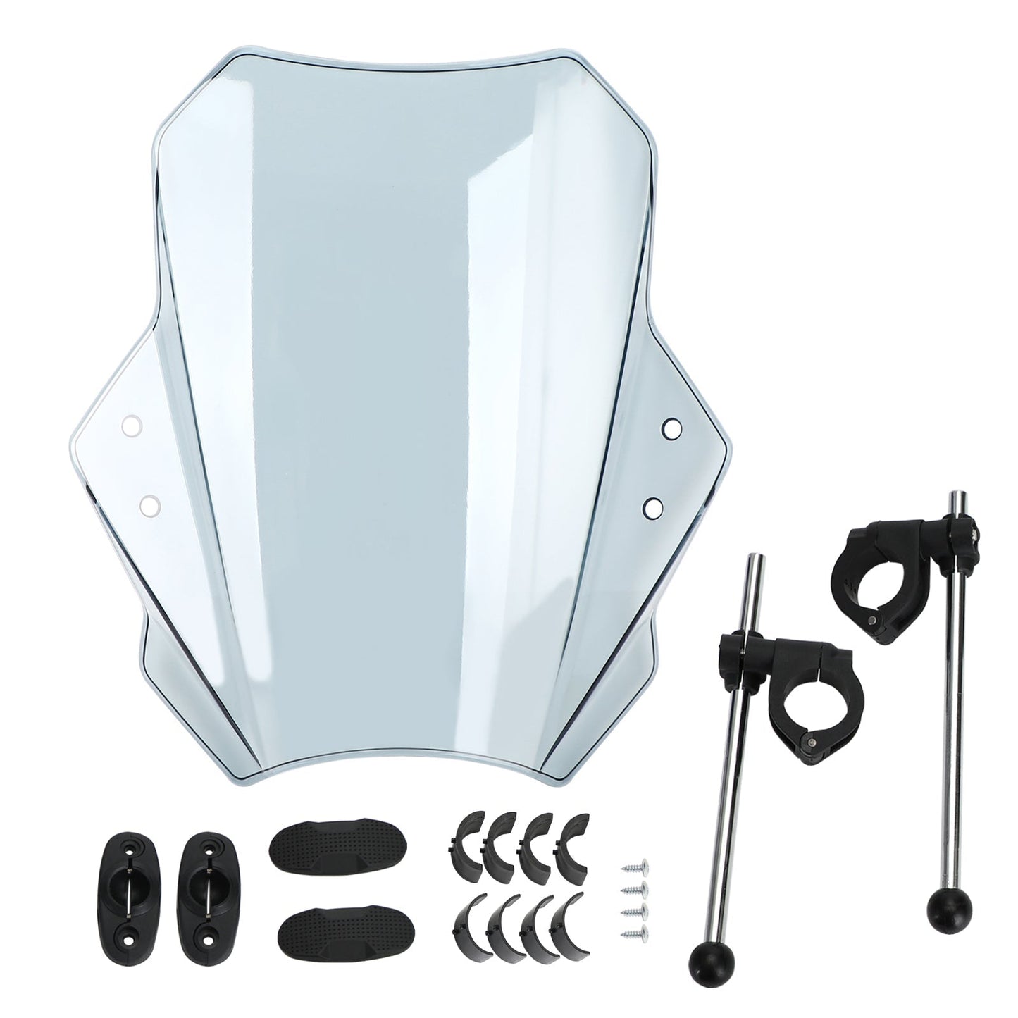 Pare-brise universel réglable pour moto, guidon de 22 mm, 25 mm et 28 mm